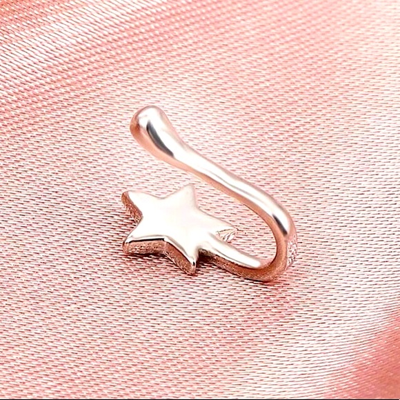 🔵𝟲𝟱%𝗢𝗙𝗙 𝗯𝘂𝗻𝗱𝗹𝗲𝘀 𝟯+🔵 NEW Star Simple Fake Nose Ring - Picture 6 of 9